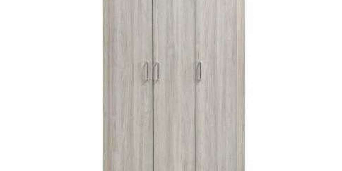 Large 3 Door Wardrobe Bedroom Storage Cabinet Closet