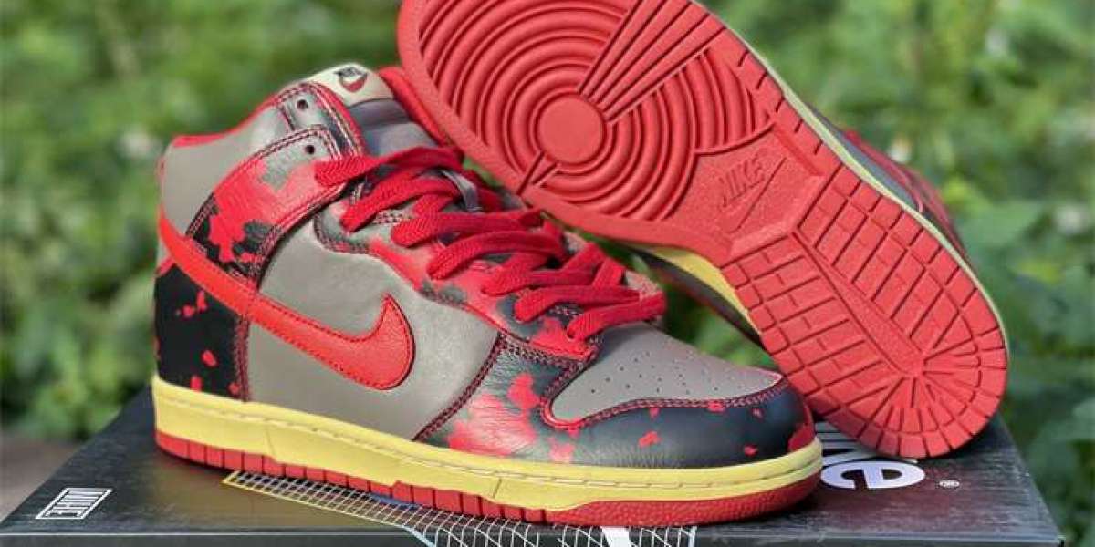 The Nike Dunk High 1985 Red Acid Wash Hot Sale DD9404-600