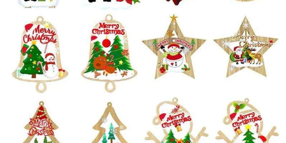 Festive Delights: Wooden Christmas Hanging Decorations As Timeless Xmas Arts & Craft Gifts