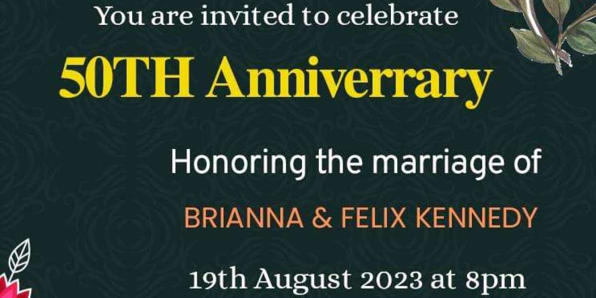 Golden Jubilee Invitation: Celebrate 50 Years of Love