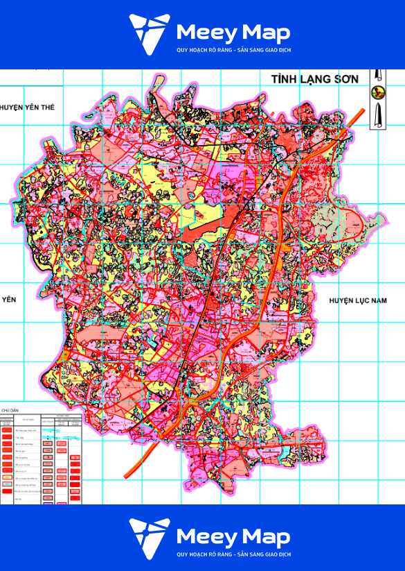 Bản đồ Quy Hoạch Huyện Lạng Giang, Bắc Giang| Kế Hoạch Sử Dụng đất