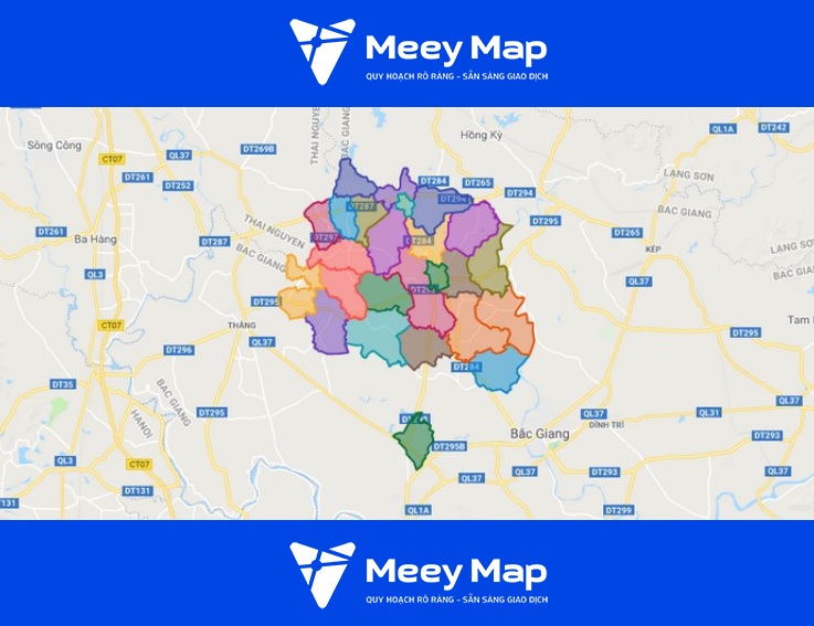 Bản đồ Quy Hoạch Huyện Tân Yên, Bắc Giang| Kế Hoạch Sử Dụng đất | Meey Map