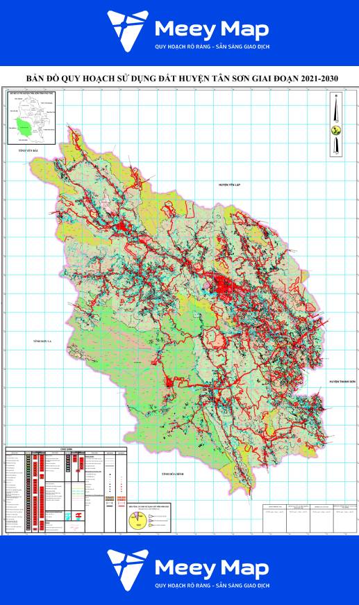 Bản đồ Quy Hoạch Huyện Tân Sơn, Phú Thọ| Kế Hoạch Sử Dụng đất | Meey Map